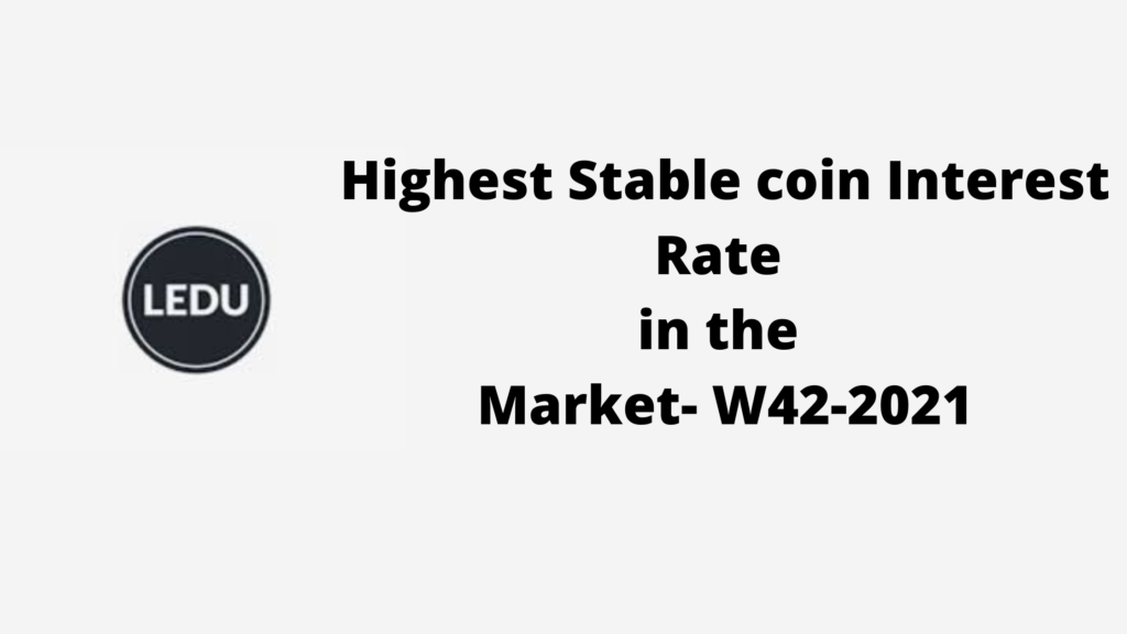 Stable coin interest rate