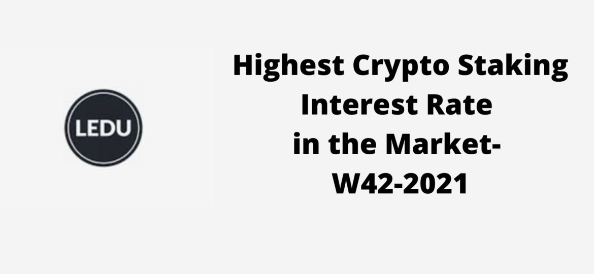 Highest Crypto Staking Rates